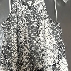 Banana Republic Sleeveless Snakeprint Maxi Dress